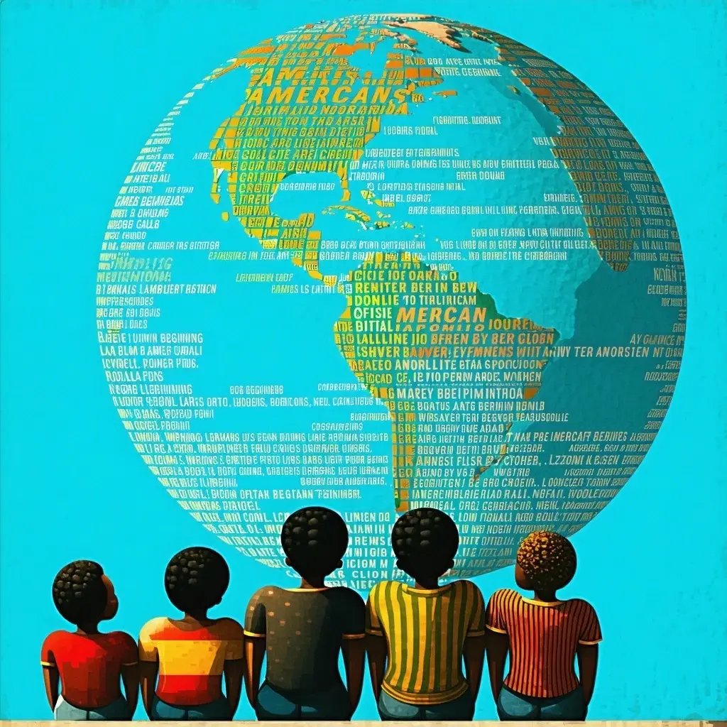 AfroAmericans Looking beyond Global with Words New Beginning Global on the image-3