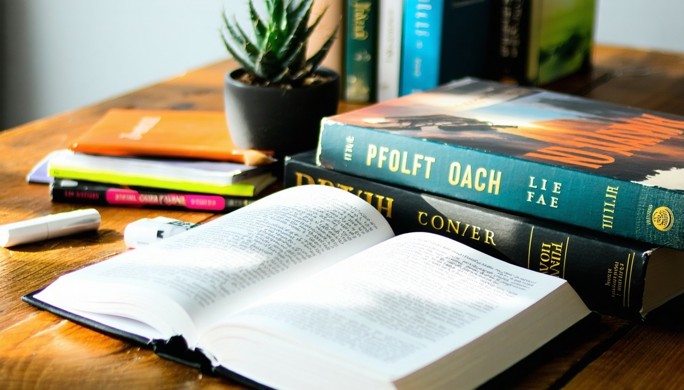 Life coach podcast and self-help books